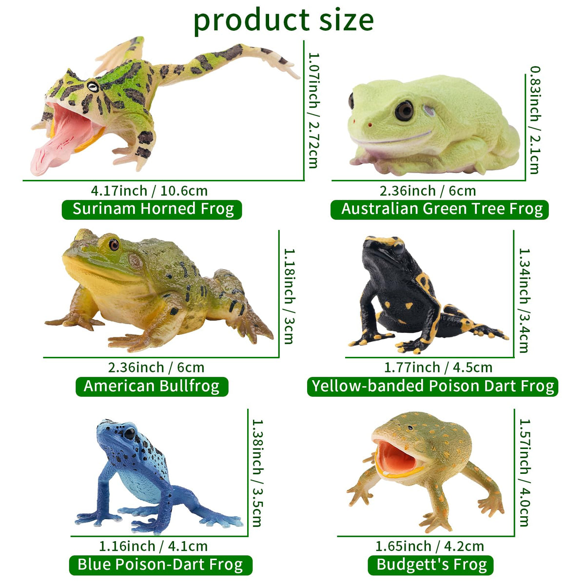 Toymany Argentine Horned Frog figure for dioramas and study aids