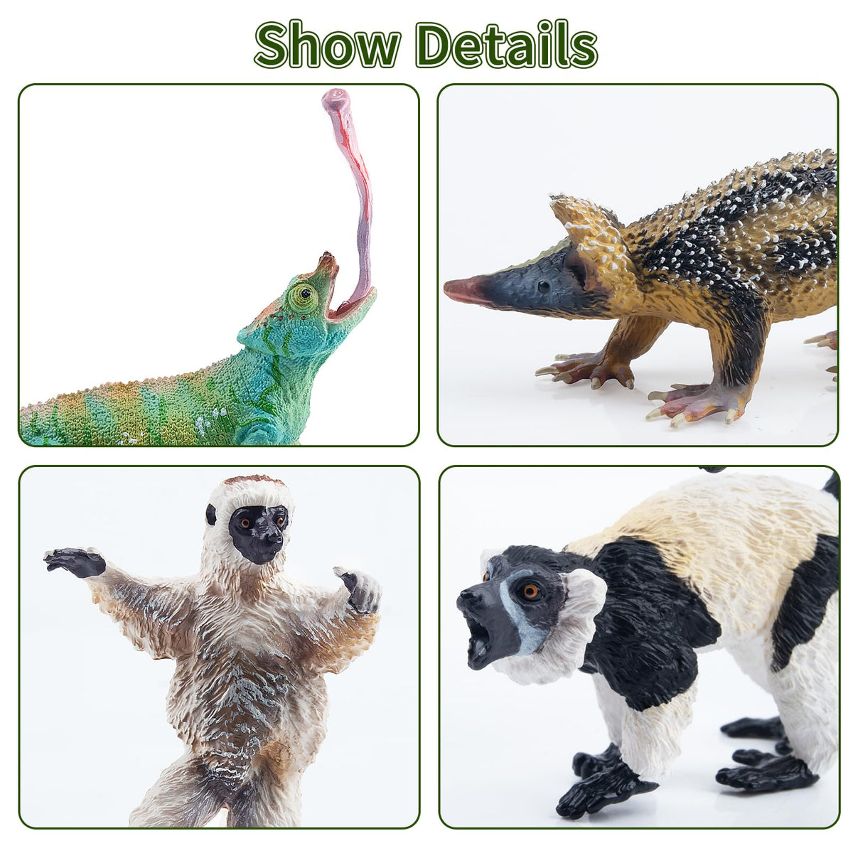 Toymany Lowland Streaked Tenrec figure featuring quills for compact display