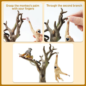 Toymany proboscis monkey figure encourages curiosity and imaginative dioramas.