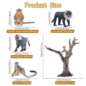 Toymany squirrel monkey figure brings tiny detail to dynamic scenes.