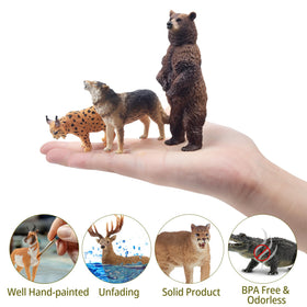 Toymany black bear figurine adds playful wildlife decor to shelves.