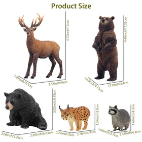 Toymany wapiti figurine with lifelike details for wildlife learning.