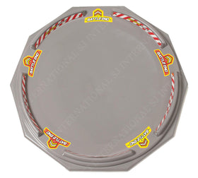 TOYMECA Decagon Battling Tops Stadium base detail emphasizes non-toxic, durable plastic you can trust.