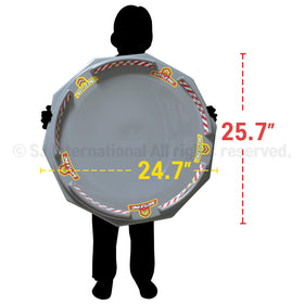 TOYMECA Decagon Battling Tops Stadium side angle showcases a stable base for safe indoor or outdoor play.