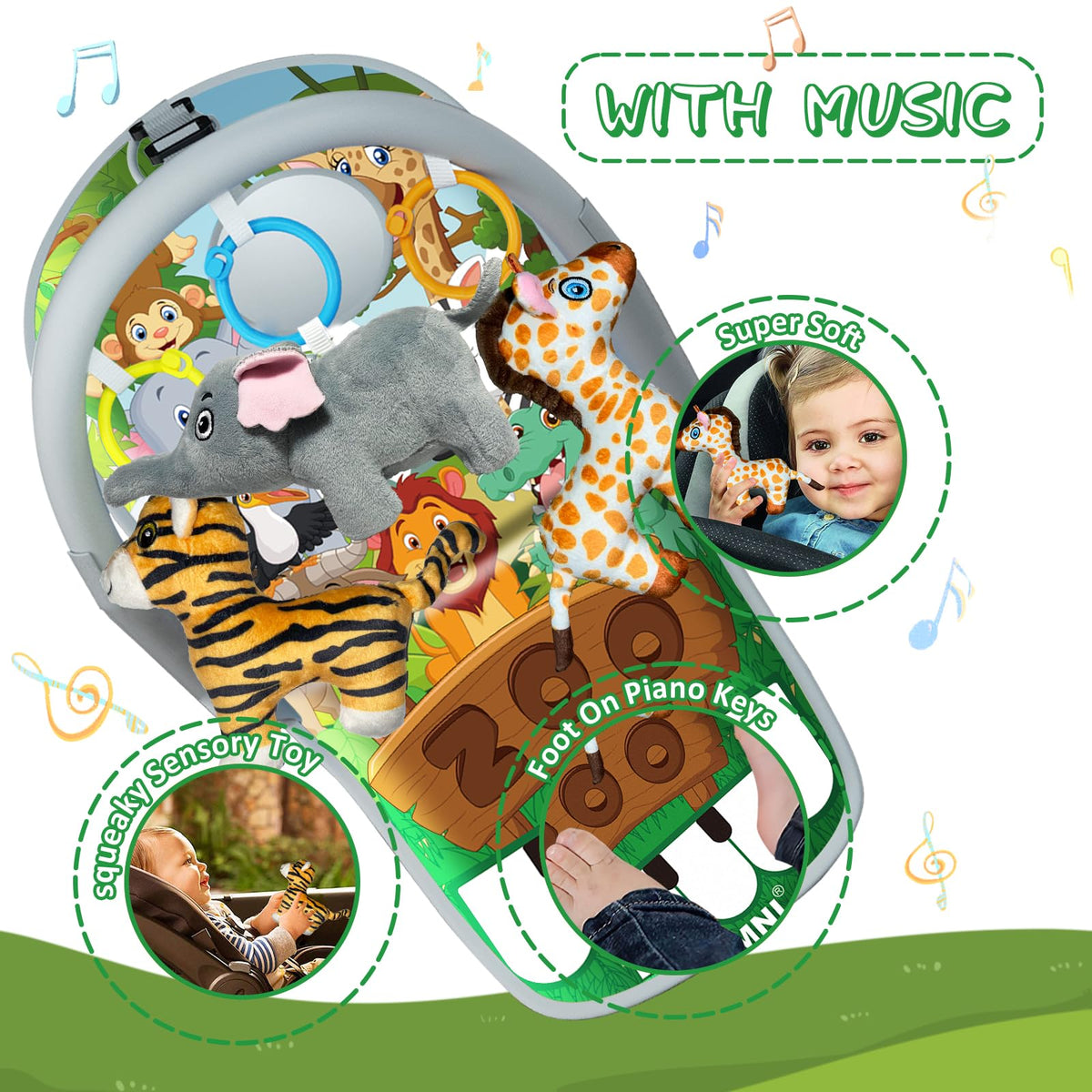 TOYMNI easy-install car-seat toy for rear-facing seats
