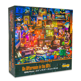 Toynk 1000-piece puzzle by Rachid Lotf, 28x20 inches, recycled board