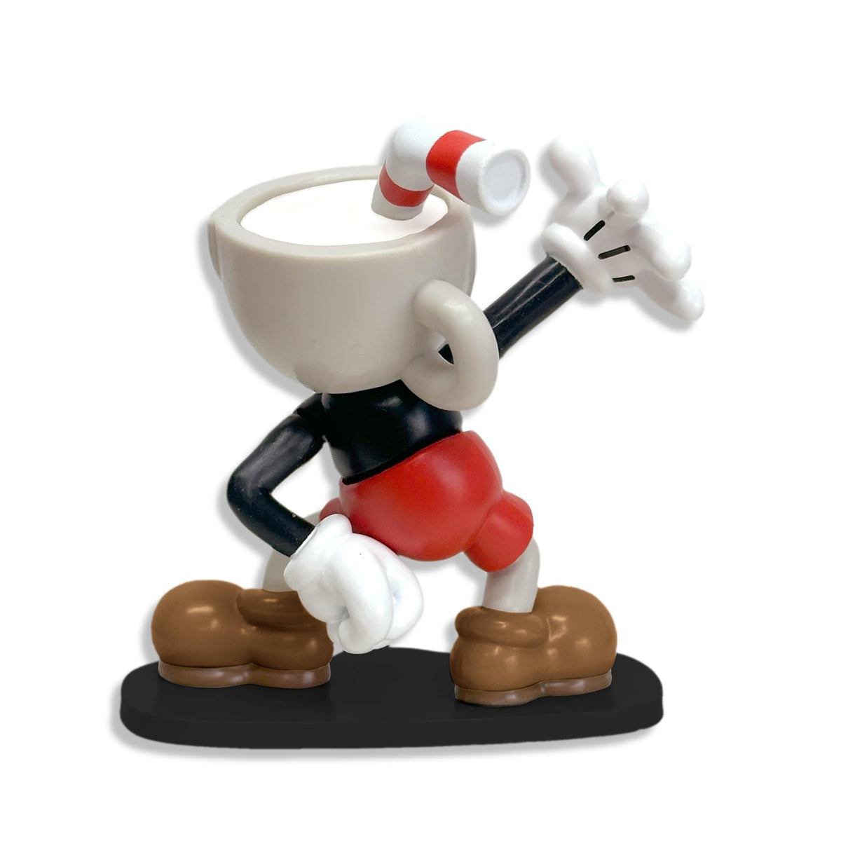 Toynk Cuphead display-ready collectible standing about 3 inches tall.