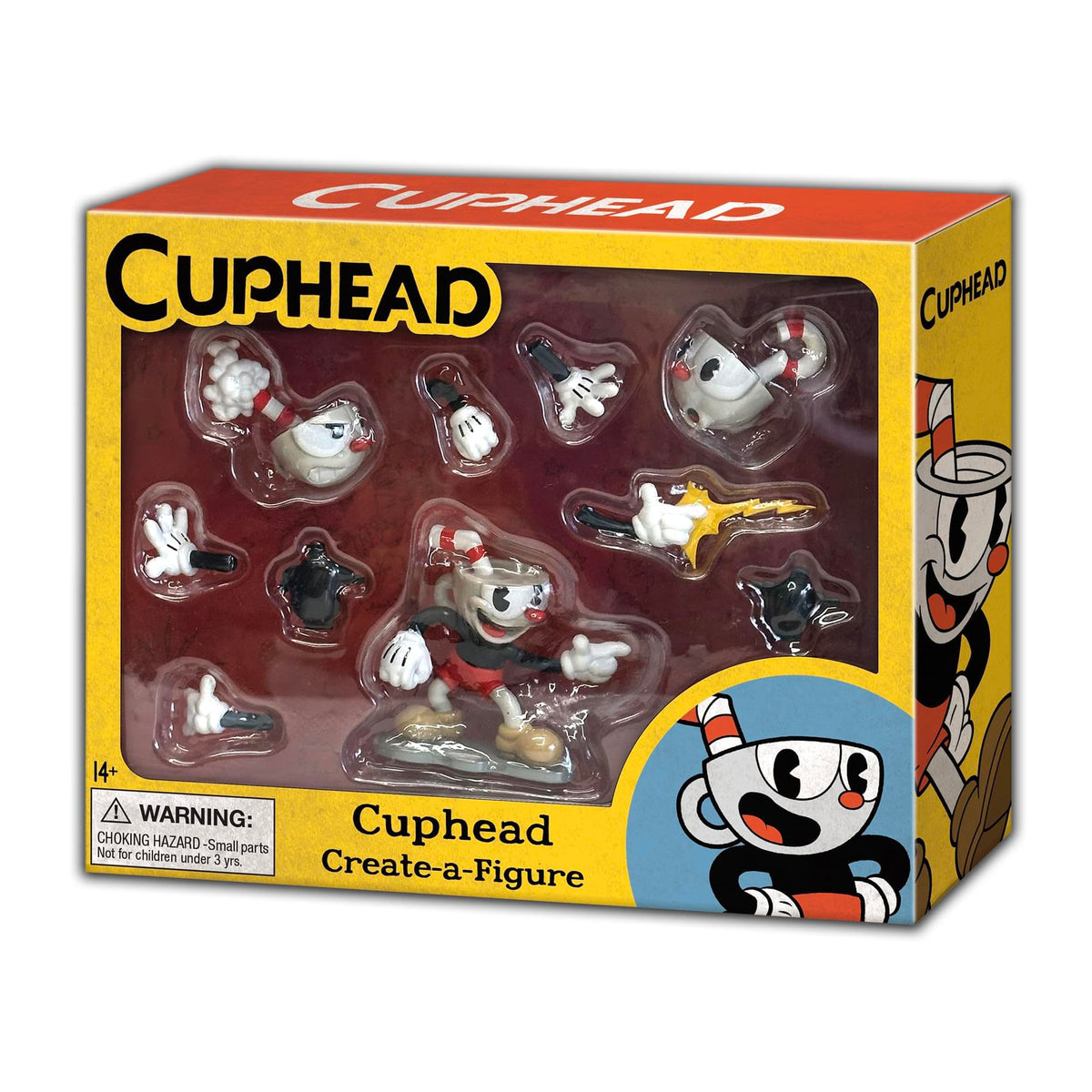 Toynk Cuphead poseable figure offering multiple hands for action poses.