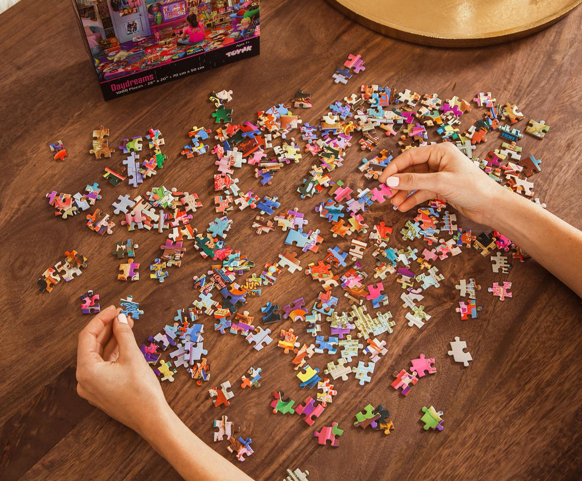 Toynk Daydreams puzzle assembly challenge invites solo or group play