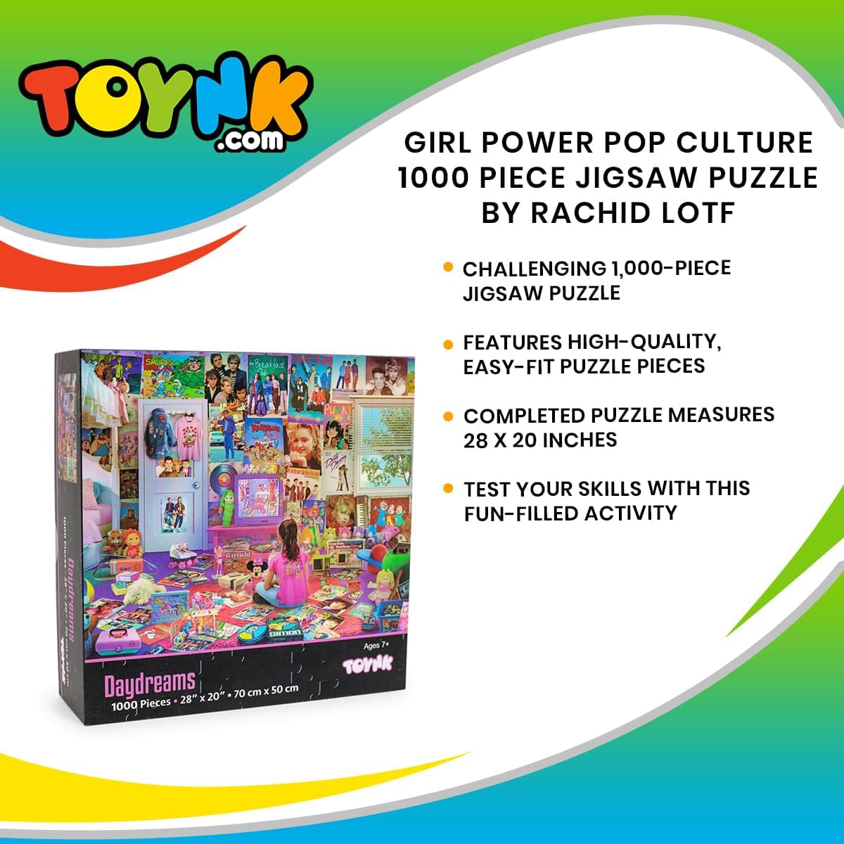 Toynk Daydreams puzzle display-ready finish is perfect for coffee table showcasing