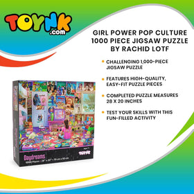 Toynk Daydreams puzzle display-ready finish is perfect for coffee table showcasing