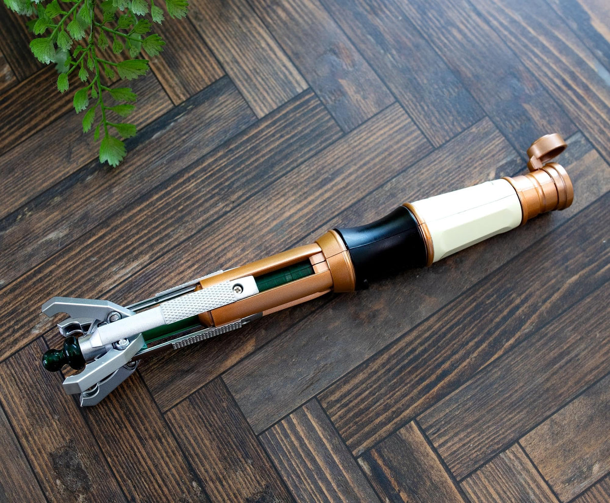 Toynk Doctor Who 11th Doctor sonic screwdriver prop display-worthy collectible.