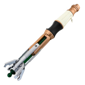 Toynk Doctor Who 11th Doctor sonic screwdriver prop hollow claws close-up for collectors.