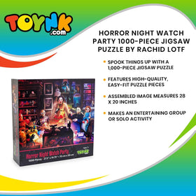 Toynk Horror Night Watch Party group solve supports solo or social puzzle fun.