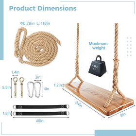 Toyoget hemp rope detail showing heavy-duty adjustable suspension.