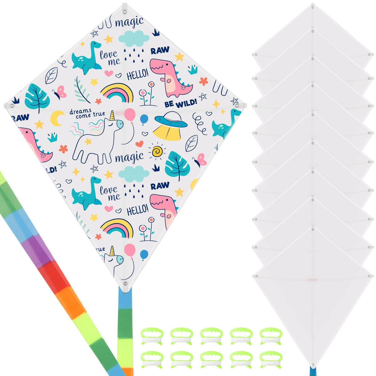 Toyosport blank kites for DIY art projects, inspiring outdoor creativity.