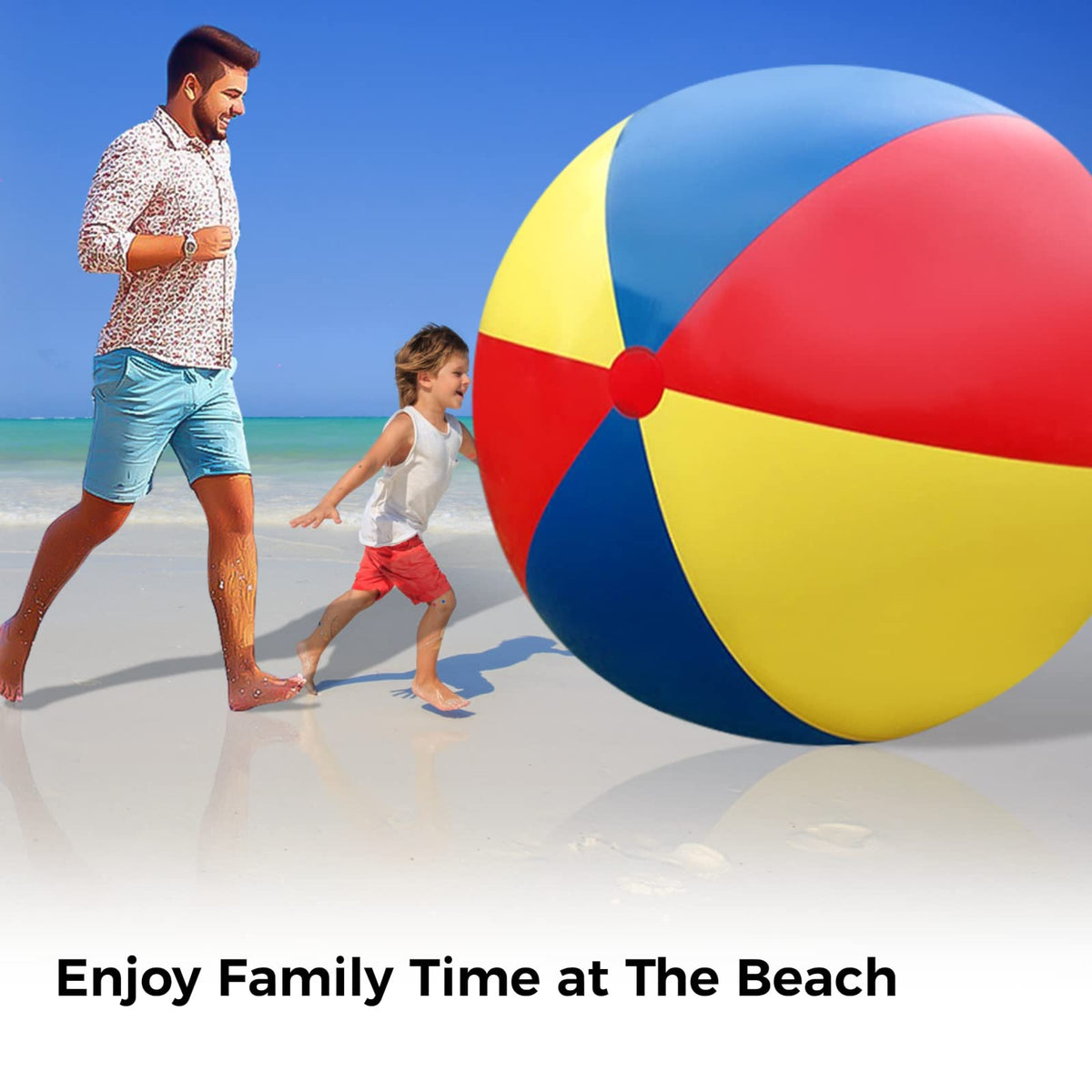 Toyosport foldable beach ball shows compact storage and easy portability