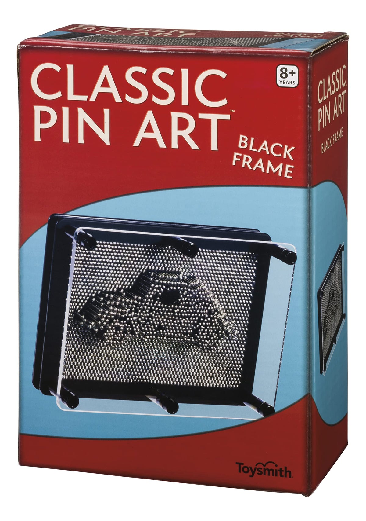 Toysmith Classic Pin Art close-up of movable pins creating a 3D design for desk decor