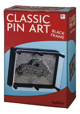 Toysmith Classic Pin Art close-up of movable pins creating a 3D design for desk decor