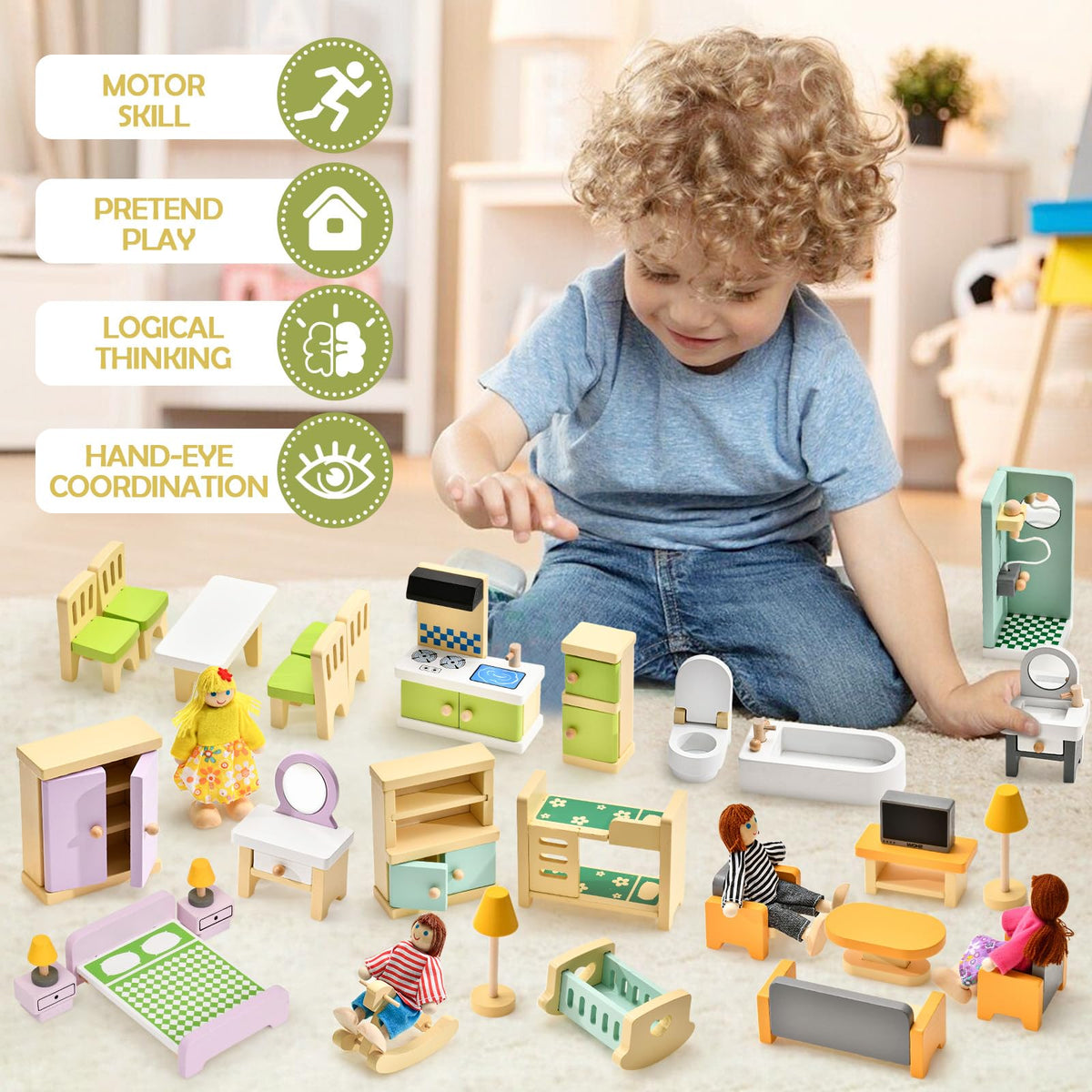 Toyssa bathroom set with bathtub shower and sink for daily routines