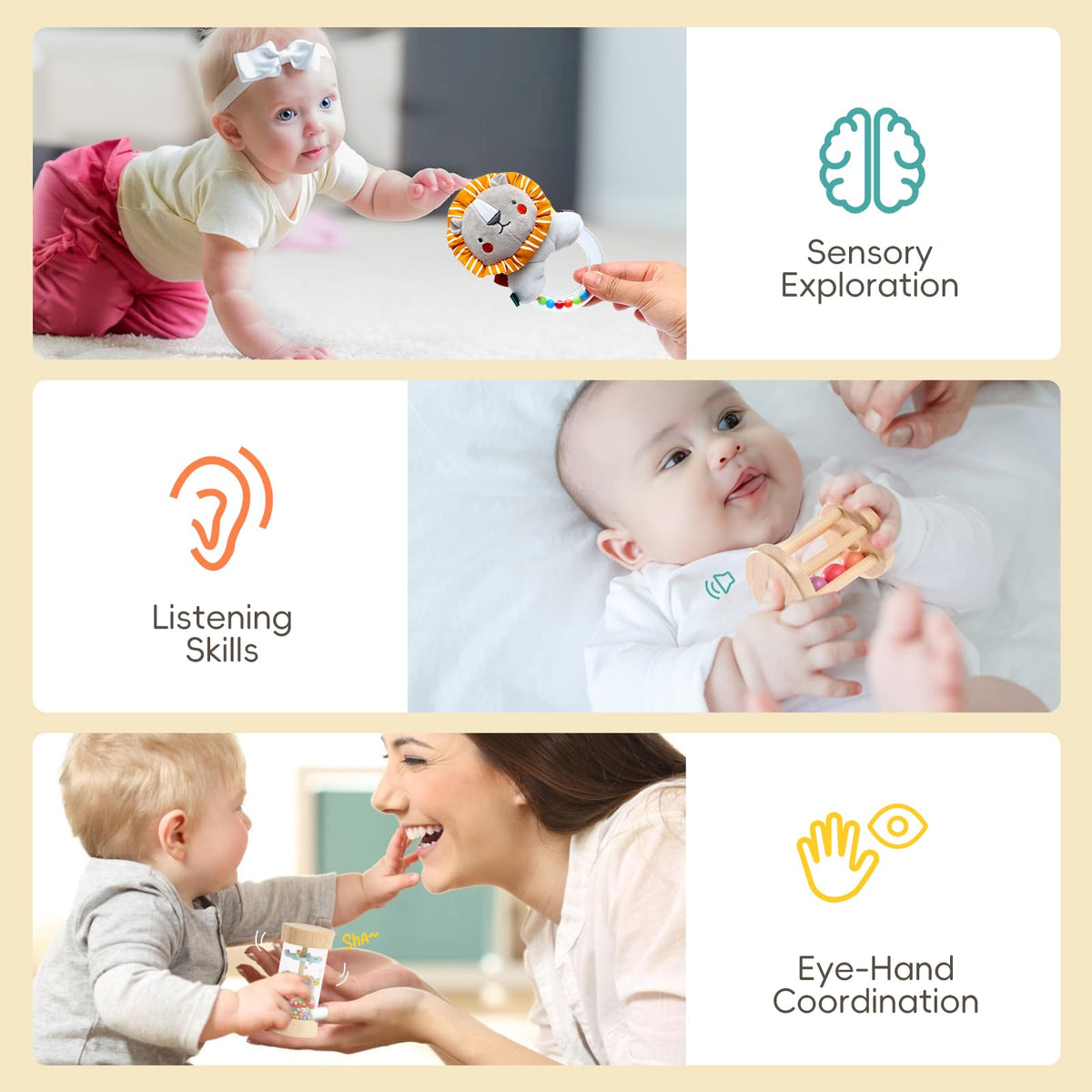 Toyssa flash cards are waterproof and eye-friendly for early viewing.
