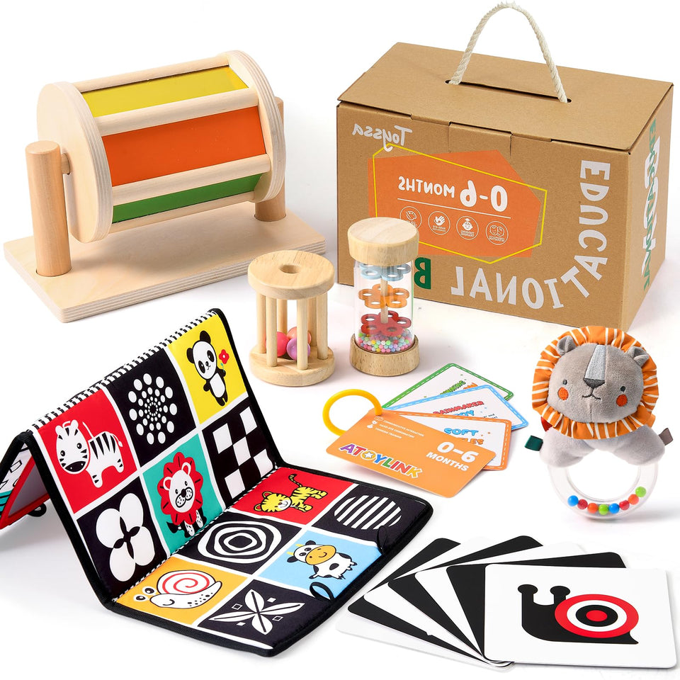 Toyssa spinning drum with 360° rotation for tactile exploration.
