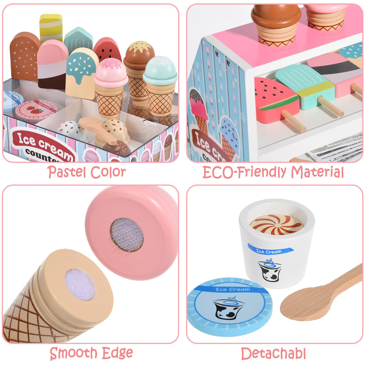 Toyssa play kitchen set complements other toys for cozy imagination sessions.