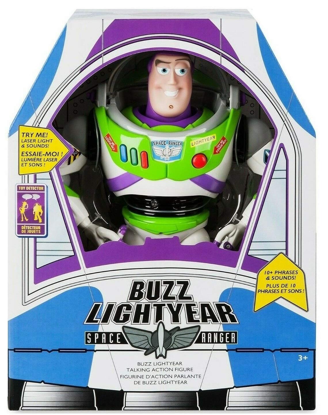 Toy Story Buzz Lightyear 12-inch front view for dynamic playtime
