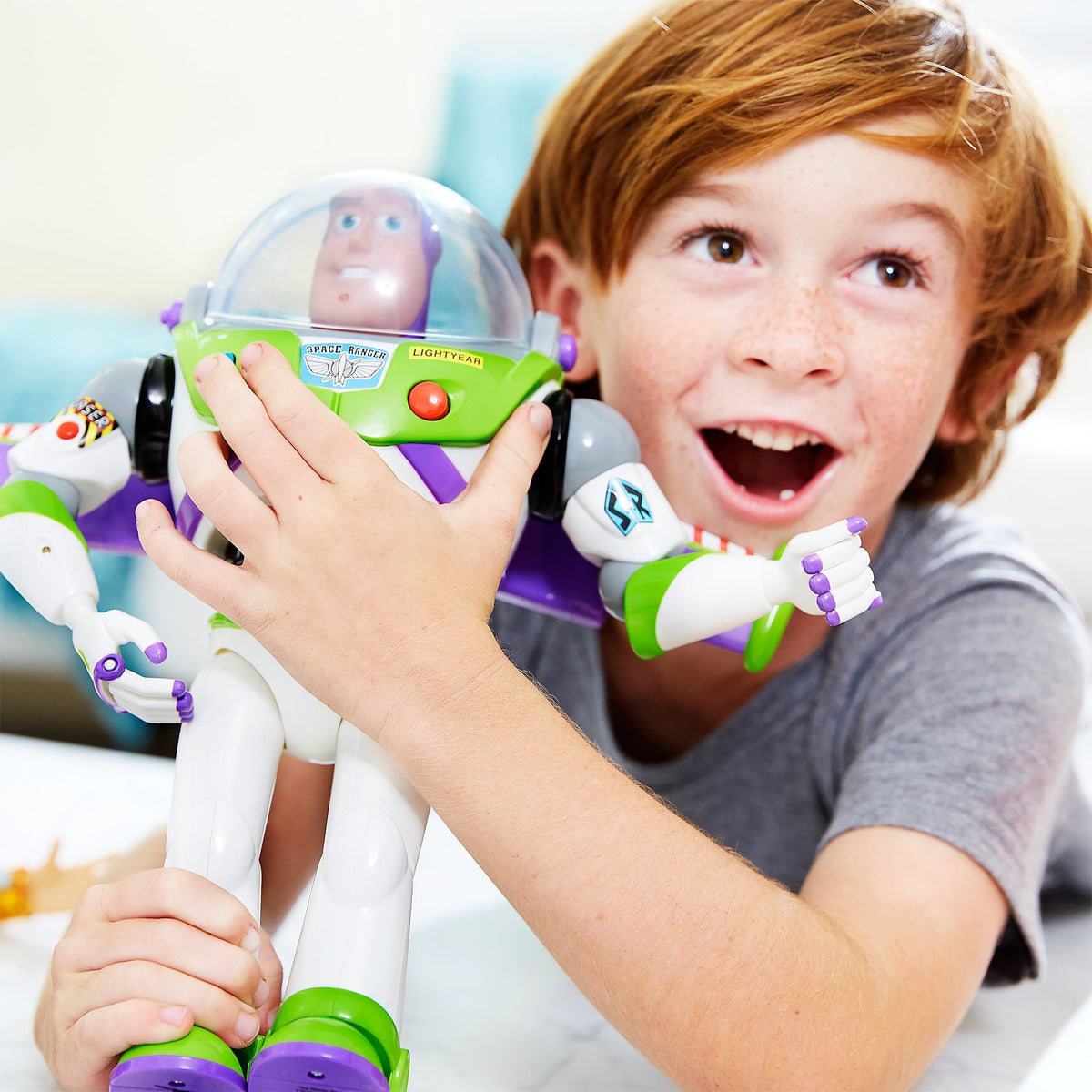 Toy Story Buzz Lightyear 12-inch articulated pose highlights full range