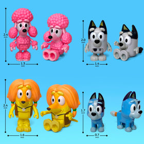 Toysvill Bluye-Wolfs Bingo figure supports interactive games and party toppers