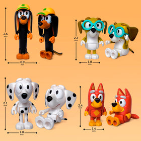 Toysvill Bluye-Wolfs Snickers figure enhances imaginative adventures and classroom projects