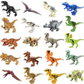 Toysvill 20-piece dinosaur set with bright colors for imaginative play and collection