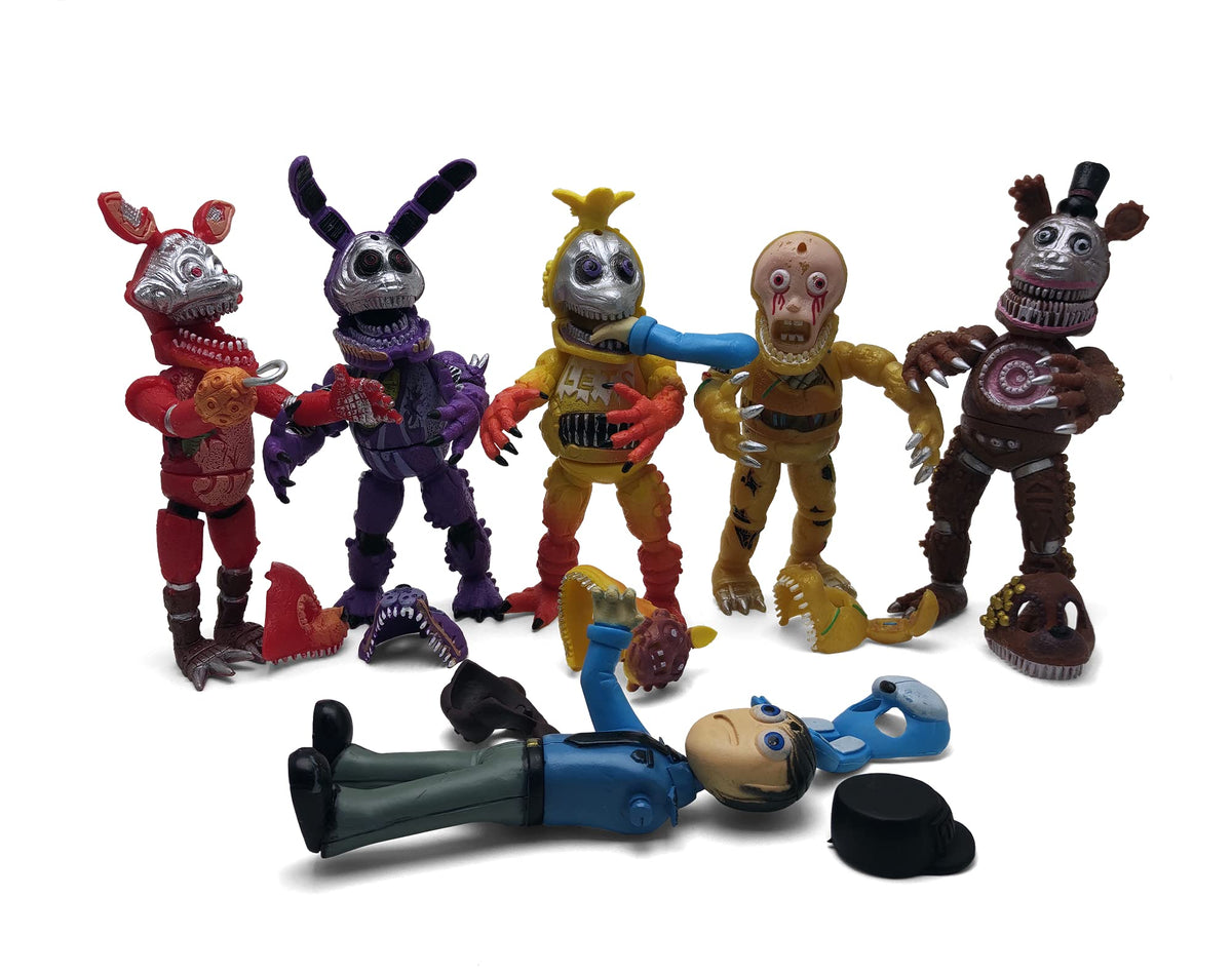 Toysvill disassembled figures show assembly-friendly design and customization.