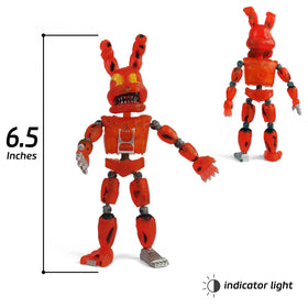 Toysvill FNAF Pirates illuminated chest indicator adds glow and life.