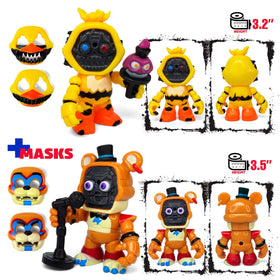 Toysvill FNAF Chica figure ideal for desk decor and collection.