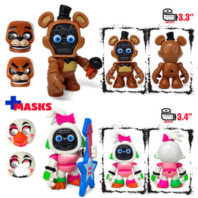 Toysvill FNAF Glamrock Fred figure detailed and collectible.
