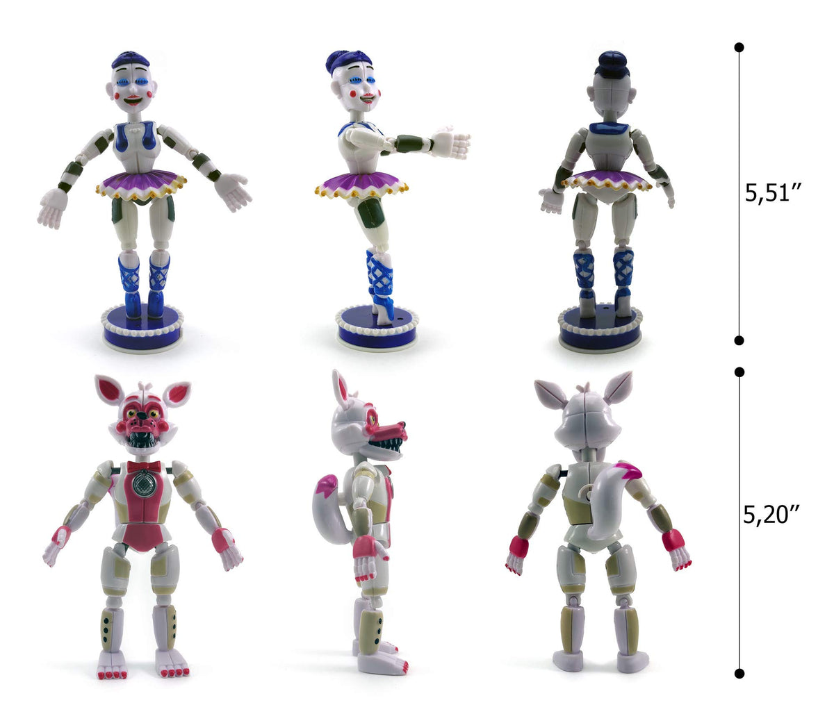 Toysvill FNAF assembly limb detail showing detachable parts for quick pose changes.