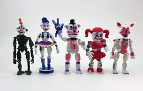 Toysvill FNAF Ballora figure featuring poseable limbs for dynamic scenes.