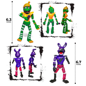 Toysvill Glamrock Chica figure with secure joints for varied poses.