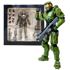 Toysvill Master Chief-inspired 8.7-inch figure, front view for dynamic display and posing.