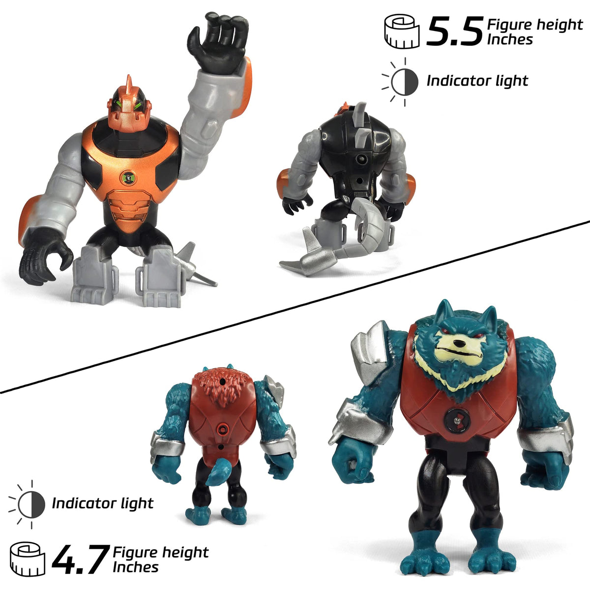 Toysvill Protector of Earth Humungousaur figure designed for sturdy grip and imaginative battles.