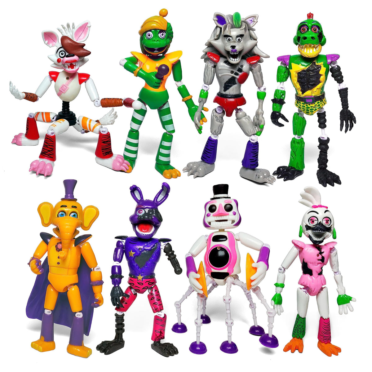 Toysvill Withered Bonnie figure for stylish shelf display and fan cosplay.
