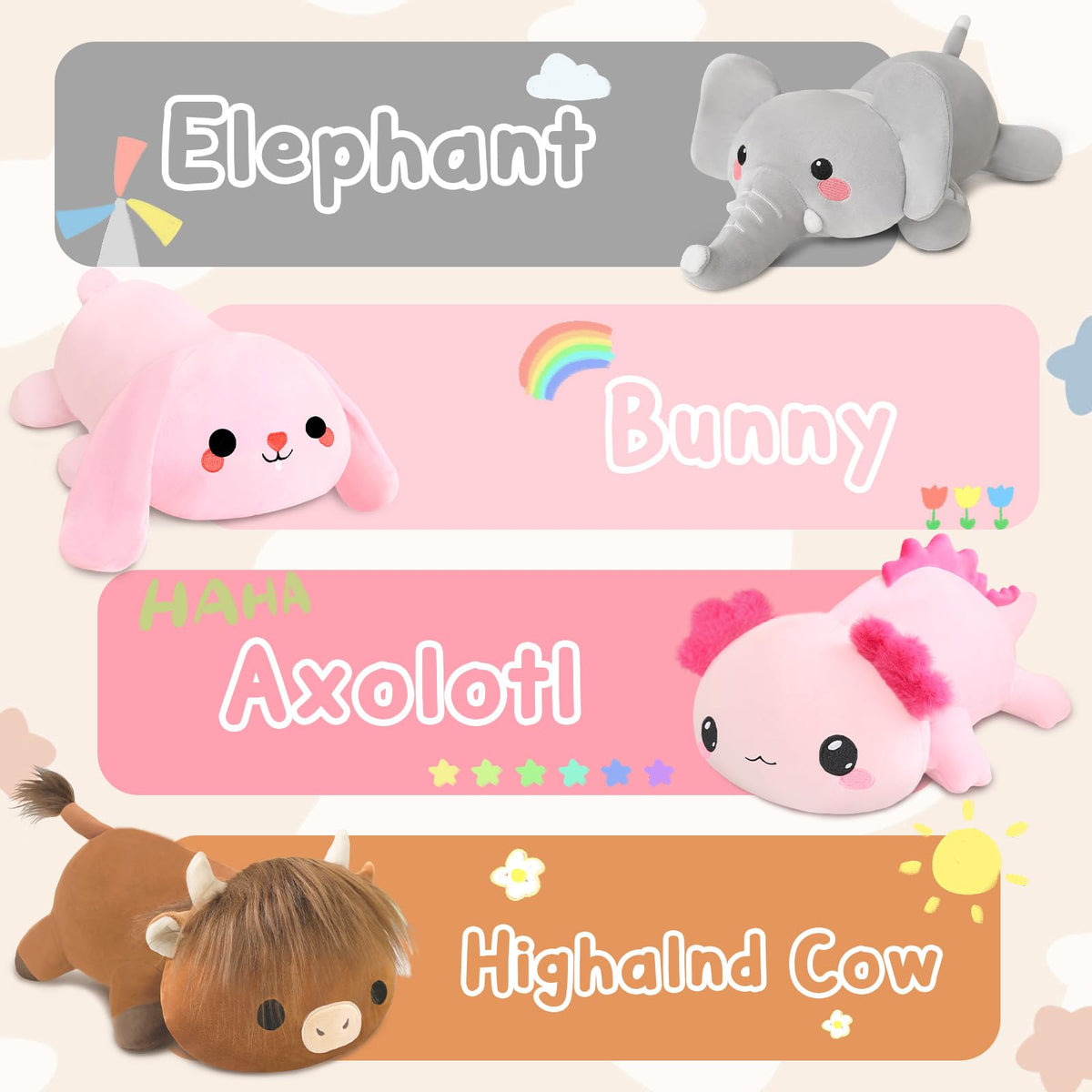 TOYSYM bedtime snuggle axolotl pillow ideal for naps