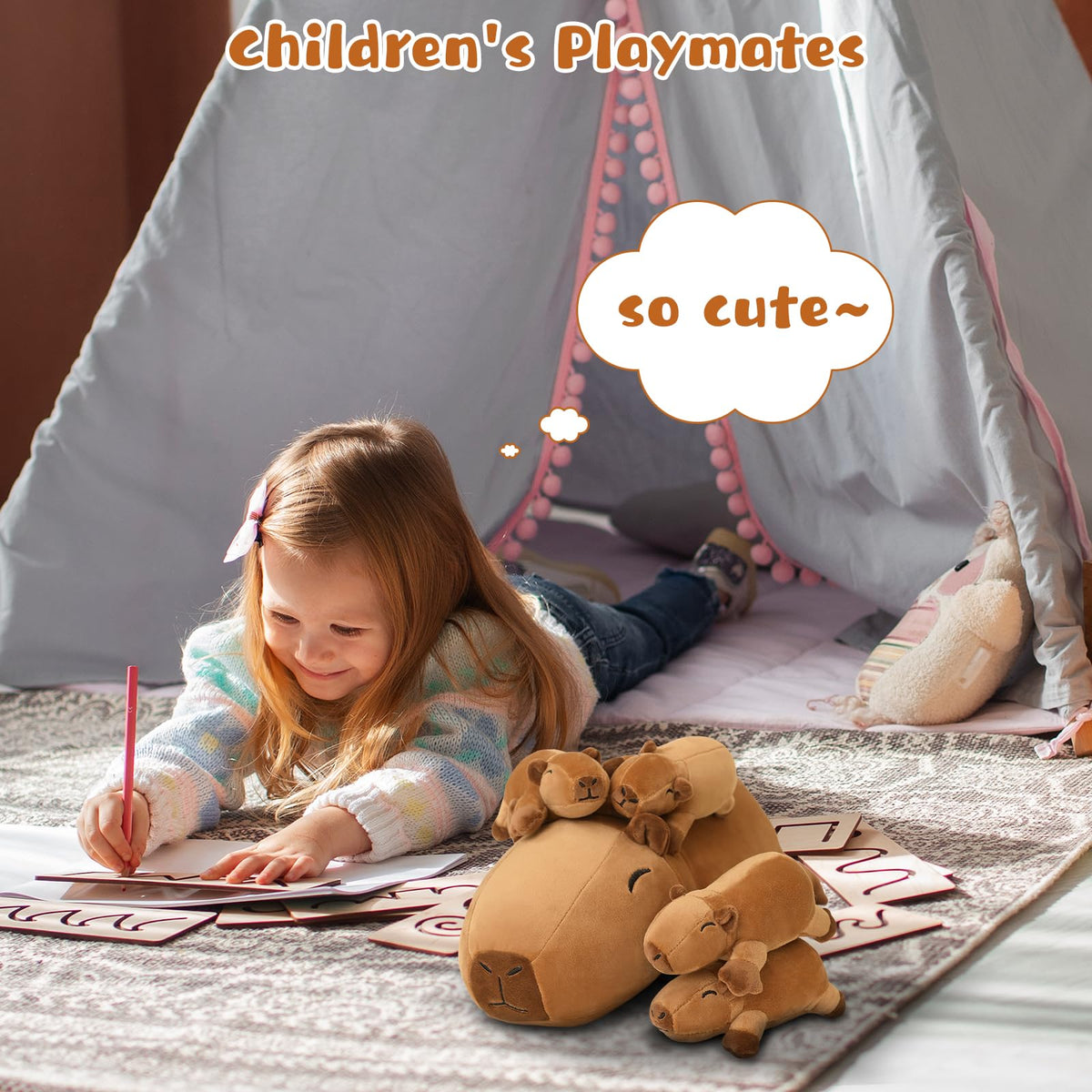 TOYSYM Capybara plush makes a thoughtful gift for birthdays and holidays.
