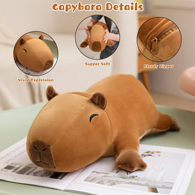 TOYSYM Capybara plush interior PP cotton filling for plush, comfortable touch.