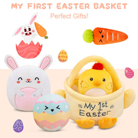 TOYSYM Easter basket set viewed together, ready for pretend play