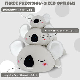 TOYSYM koala plush features machine-washable fabric for easy care.