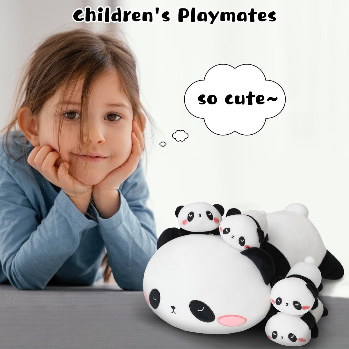 TOYSYM panda gift-ready packaging suitable for birthdays and holidays.