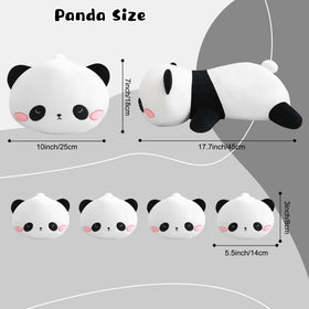 TOYSYM pandas hugging pillow for comfortable relaxation.