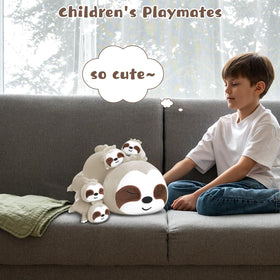 TOYSYM Sloth plush arrives vacuum-packed and regains shape
